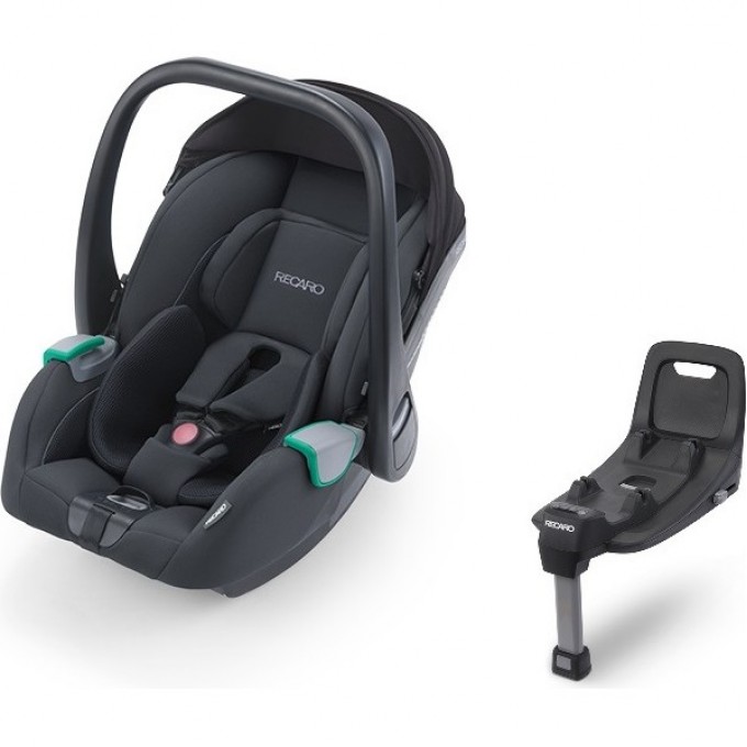 Автокресло RECARO AVAN NIGHT BLACK + BASE ISOFIX 90000