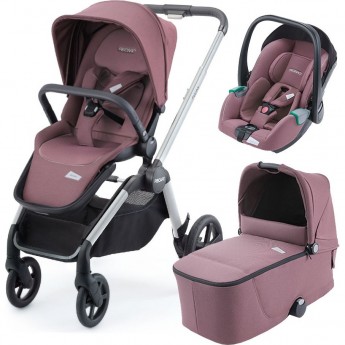 Детская коляска RECARO CELONA 3В1 PRIME PALE ROSE SILVER