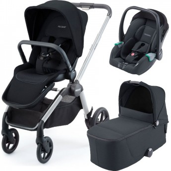 Детская коляска RECARO CELONA 3В1 SELECT NIGHT BLACK SILVER Детская коляска RECARO CELONA 3В1 SELECT NIGHT BLACK SILVER