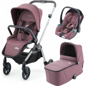 Коляска RECARO SADENA 3В1 PRIME PALE ROSE SILVER