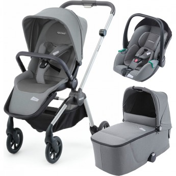 Коляска RECARO SADENA 3В1 PRIME SILENT GREY SILVER